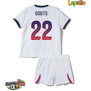 Paris Saint-Germain Mika Godts #22 Vieraspaita Lapsille 2026-27 Lyhythihainen (+ shortsit)